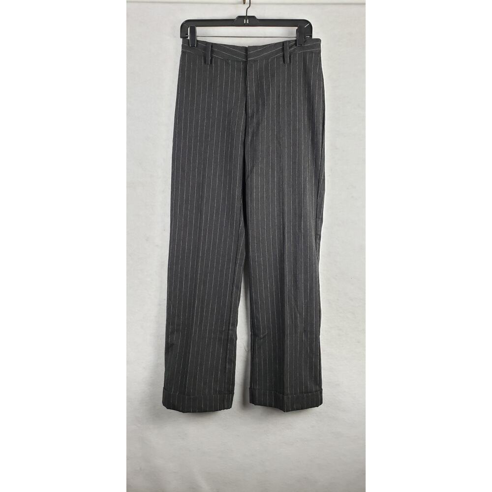 Polo by Ralph Lauren Gray Pinstripe Wide Leg Pants